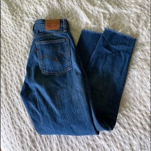 Levi’s wedgie fit high rise white oak cone denim